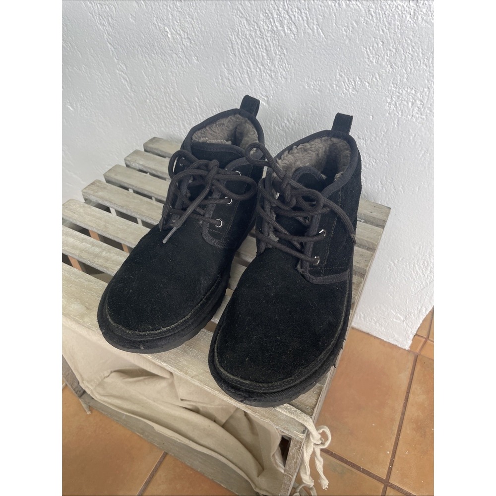 UGG 3236 Neumel Men's Suede Wool Chukka Boots - Black - Size 9